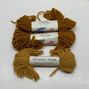 Yarns Brunswick plastic canvas crafts tapestry yarn 3 skeins